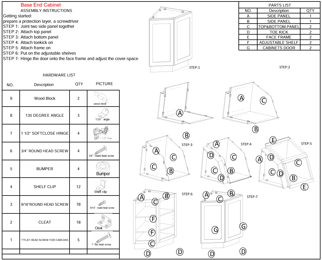 Base End Cabinet