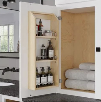 WOOD DOOR MOUNT SPICE RACK